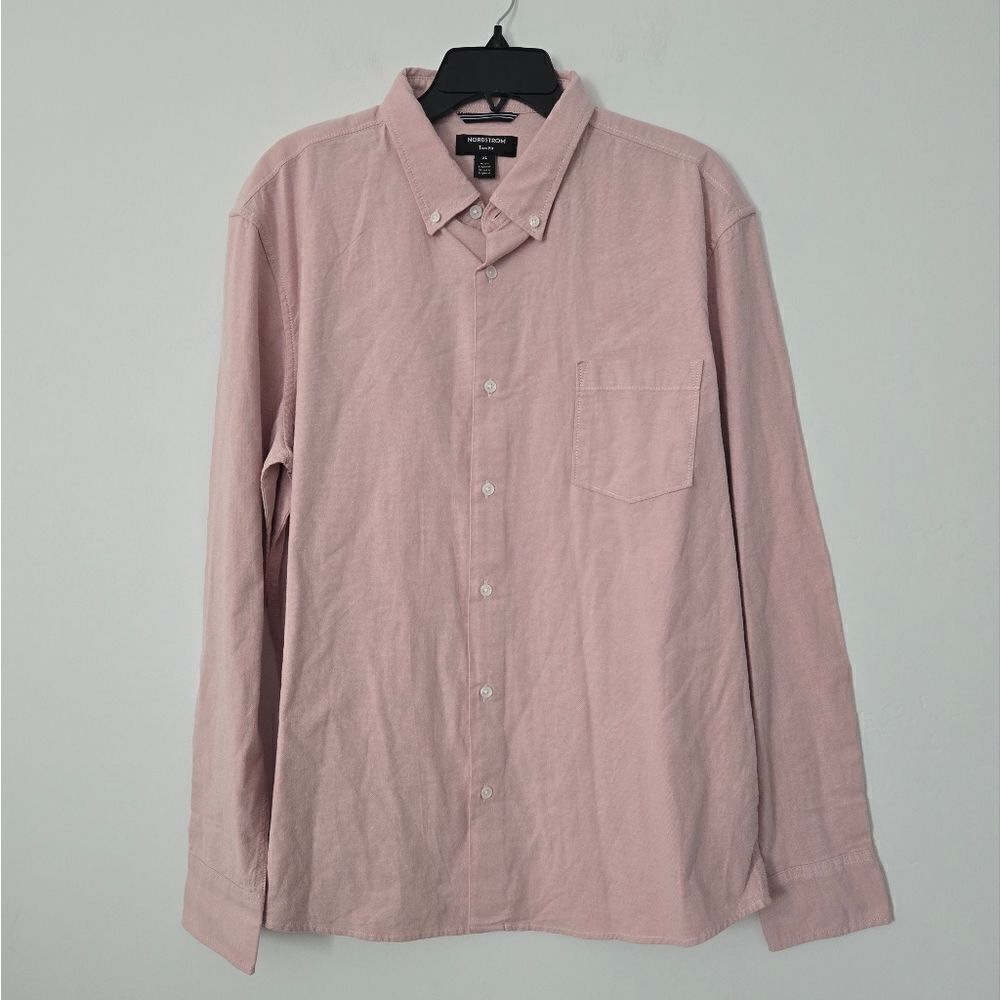 Nordstrom Trim Fit Long Sleeve Cotton Blend Shirt NWOT